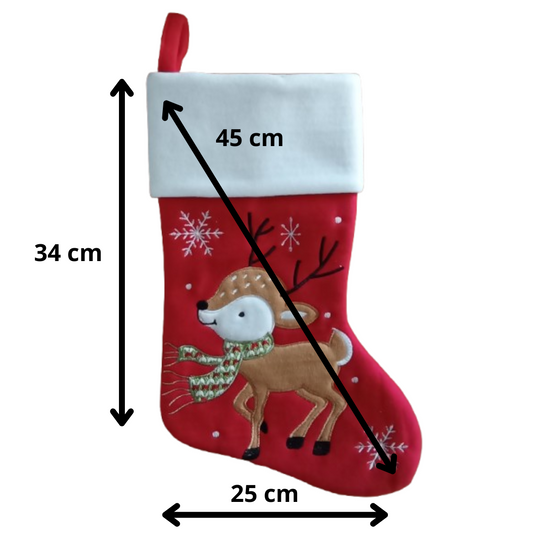 Chaussette de Noël rouge