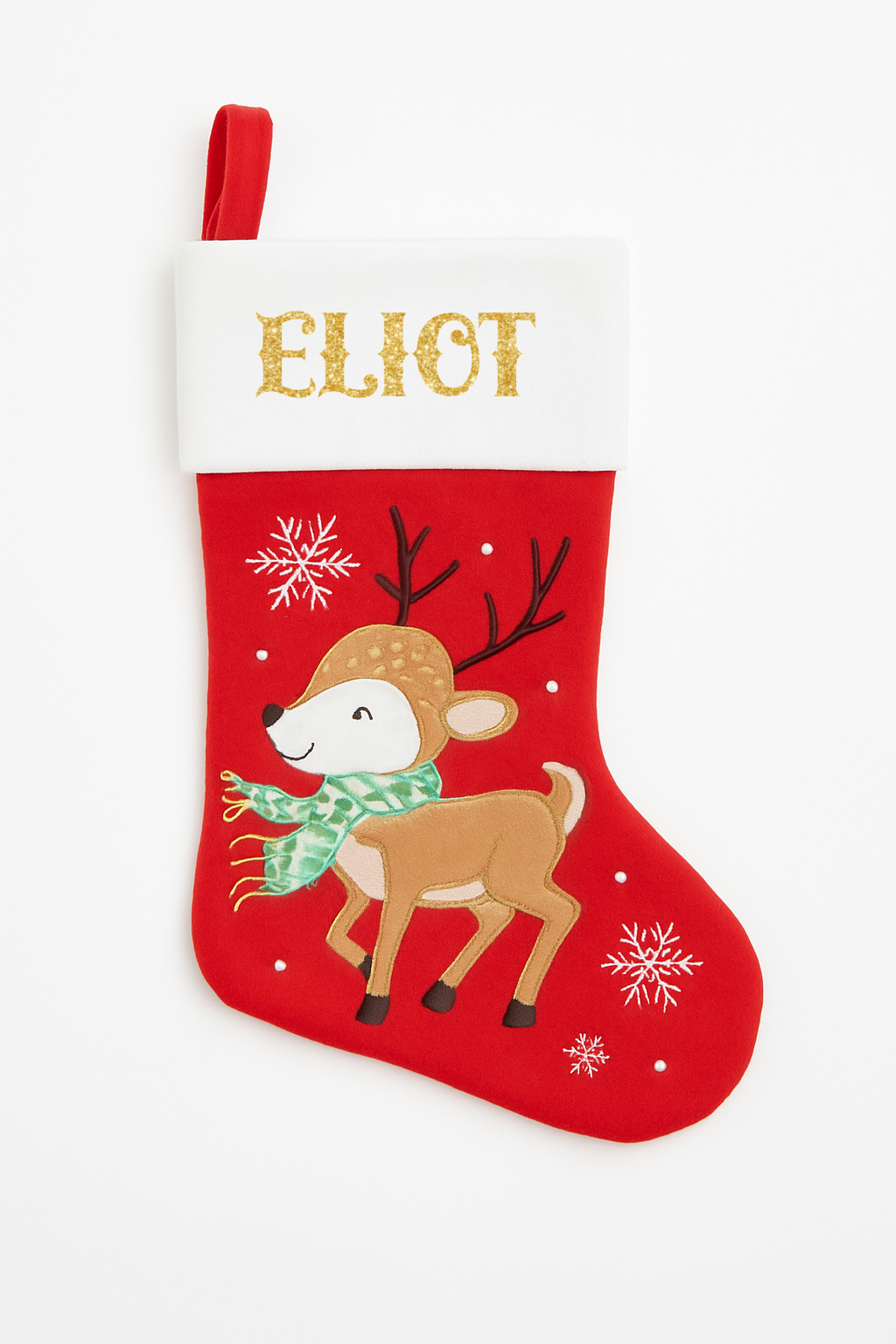 Chaussette de Noël rouge